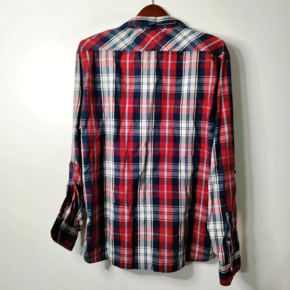 Levi's‎ Red Tab Plaid Western Classic Button-Up Preppy Long Sleeve Shirt Men XL